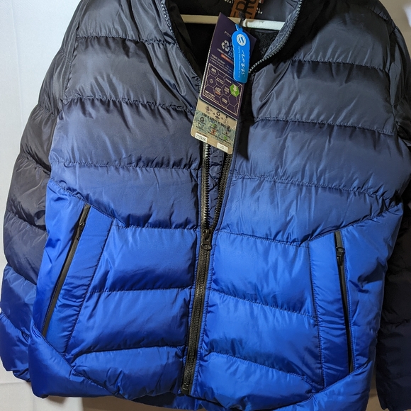**SOLD OUT**BNWT Point Zero Askel Quilted Puffer Jacket in Blue/Black X-LARGE - Picture 7 of 15